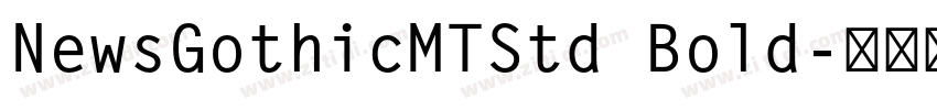 NewsGothicMTStd Bold字体转换